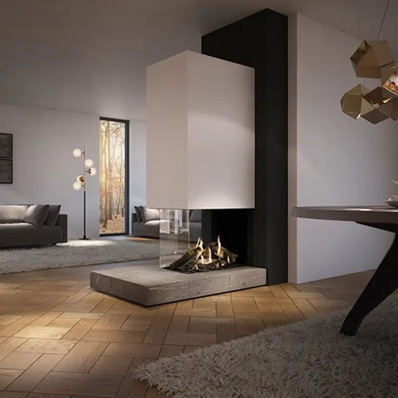 Moderne gasspeis med elegant design i stue